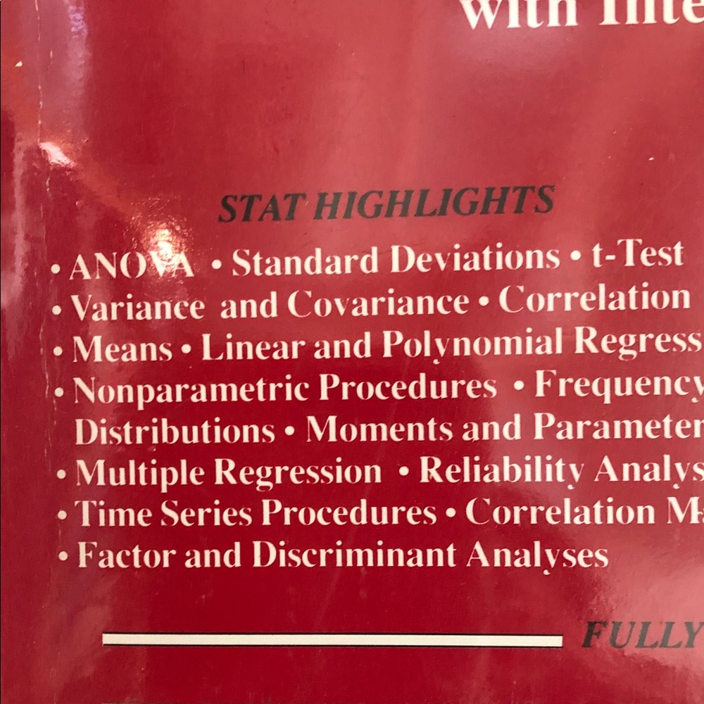 User-Friendly Computer Aided Statistics Software - Red - Picture 5 of 11